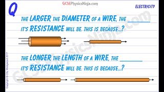 Resistance of a Wire vs Diameter and Length  Electricity Physics GCSE [upl. by Olympium]