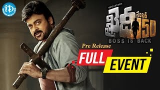 Khaidi No 150 Prerelease Function Full Event  Mega Star Chiranjeevi  Kajal Aggarwal  V V Vinayak [upl. by Aynas]