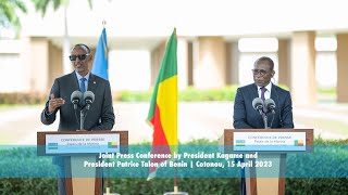 Joint Press Conference by President Kagame and President Patrice Talon of Benin [upl. by Regine]