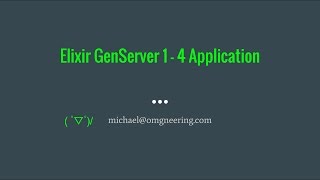 Elixir Application part 1 [upl. by Onig]