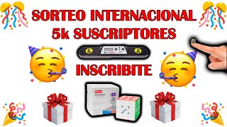 Inscríbete al sorteo  Sorteo Internacional por los 5k suscriptores  Tenemos un Sorteo sorteo [upl. by Deland]