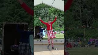 Sword Dance Scottish Highland dancing during 2023 Drumtochty Highland Games in Scotland shorts [upl. by Akema237]