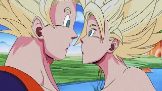 Goku and Caulifla kiss for the first time [upl. by Urbain]