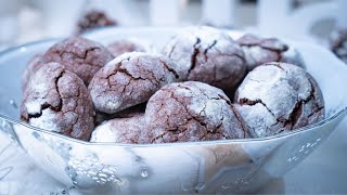 Easy chocolate crinkles recipe  perfect Holiday cookie [upl. by Nylkcaj683]