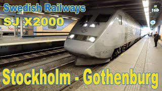 Stockholm to Gothenburg on SJ X2000 high speed train in First Class [upl. by Iden]