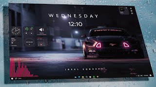 This is the best windows 10 desktop customization  Rainmeter [upl. by Amitie]