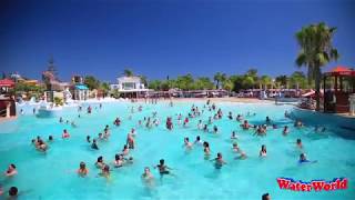 Poseidons Wave Pool  WaterWorld Themed Waterpark Ayia Napa Cyprus [upl. by Leirol]