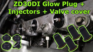 ZD30DI  Injector Glow Plug Valve Cover Seals [upl. by Shanon486]