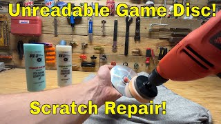 How to Fix a Scratched Video Game Resurface Video Game the Cheap and Easy Unreadable Disc Repair [upl. by Helbon609]