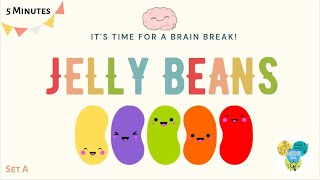 Fun Brain Break Activity for Kids  Jelly Beans [upl. by Latashia]