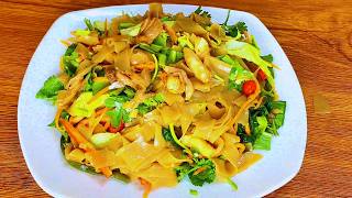 Rice noodles salad  Mixed noodles recipe [upl. by Ynohtnakram]