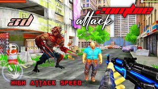 Zombie attack very high speed 3D gameplay LOVEGAMENIG [upl. by Bakerman]