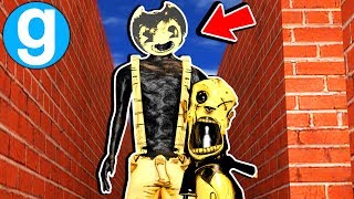 Brand New Bendy and The Ink Machine NPCS Maze Run 2 Gmod BATIM Sandbox Funny MomentsGarrys Mod [upl. by Bander]