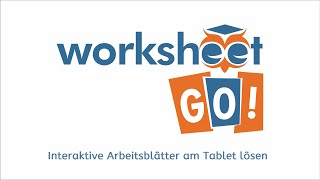 Interaktive Arbeitsblätter mit dem Worksheet Go erstellen und am Tablet lösen mit Lernkontrolle [upl. by Isnyl991]