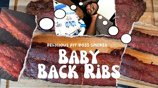 Pit Boss Smoked Baby Back Ribs I Fell ASLEEP and WOKE up to the Perfect Ribs [upl. by Nofets]