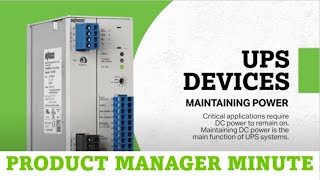 Product Manager Minute Uninterruptible Power Supplies UPS [upl. by Thilda907]