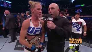 UFC 193 Holly Holm vs Ronda Rousey Octagon Interview [upl. by Shaefer245]