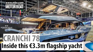 Cranchi 78 yacht tour  See inside the Italian yards €33million flagship  Motor Boat amp Yachting [upl. by Llerol]