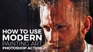 Video Tutorial Modern Painting Art Photoshop Action [upl. by Ier]