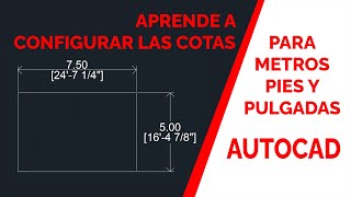 ✅ Cotas en Metros Pulgadas y Pies en Autocad autocad cotas tipsandtricks [upl. by Parrish]