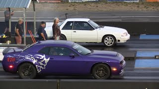 Demon 170 vs Fox Body Mustang [upl. by Nosnej854]