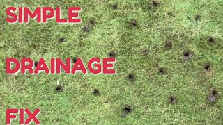 SIMPLE drainage FIX CHEAP way to cure bad drainage [upl. by Emrich]