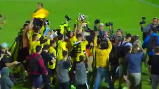 LOS FESTEJOS FILMADOS DESDE LA TRIBUNA POR LOS HINCHAS  PEÑAROL CAMPEÓN URUGUAYO 2017 [upl. by Nodnil29]