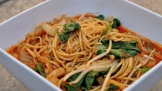 Korean Cooking Kimchi Ramen Recipe  World of Flavor [upl. by Normie]