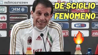 Allegri parla di De Sciglio “È un fenomeno” allegri juventus calcio seriea [upl. by Yralam]