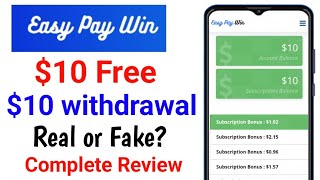 Easypay win Payment Proof  Easypay win Real or Fake  Easypay win Full Review [upl. by Riti447]