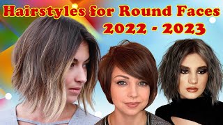 Most Flattering Short Hairstyles for Round Faces in 2022 [upl. by Carboni]