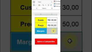 Como Calcular Margem de Lucro no Excel em Segundos [upl. by Earle613]