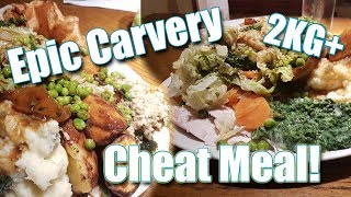 EPIC 2KG CARVERY CHEAT MEAL MUKBANG [upl. by Eissert]