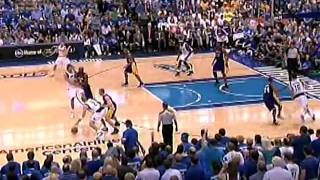 Lakers Bynum and Odom Game 4 CHEAP SHOTS on Barea Nowitzki [upl. by Nehtan914]