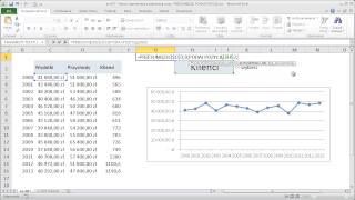 excel087  Wykres dynamiczny z wybieraną serią  PRZESUNIĘCIE PODAJPOZYCJĘ [upl. by Atlante]