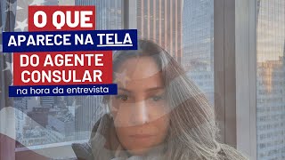 O que o agente consular visto americano vê no computador vistoamericano entrevistavisto visto [upl. by Zeph867]