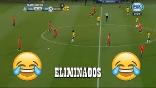 Brasileños le gritan ELIMINADOS a los chilenos [upl. by Eiloj891]