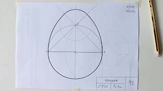 Ovoide conociendo el diámetro 2º ESO ejercicios 91 y 92 [upl. by Kecaj461]