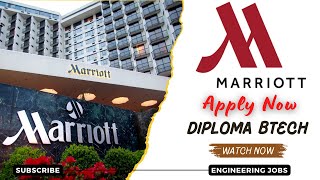 JW Marriott Hiring Fresher Engineering Associates Diploma BTech 2024  OFF Campus Drive 2024 Hiring [upl. by Lehcim]