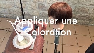 Coloration cheveux les bases de lapplication [upl. by Josefa967]