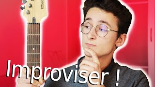 IMPROVISER à la GUITARE quand on DÉBUTE la méthode [upl. by Naujaj649]