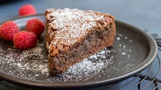 Fudgy Chocolate Brownie Cake Recipe  Hot Chocolate Hits [upl. by Cis]