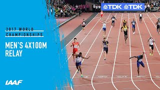 Mens 4x100m Relay Final  IAAF World Championships London 2017 [upl. by Lienet]