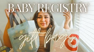 2024 BABY REGISTRY GIFT BAGS  TARGET VS AMAZON [upl. by Ayaj]