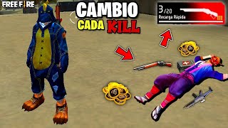 CAMBIO de ARMA por cada KILL en FREE FIRE 😱 [upl. by Llerrit]