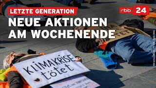 Ab Samstag Letzte Generation mit neuer Proteststrategie [upl. by Bell]