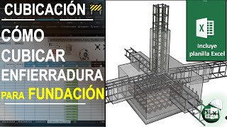 🚧CUBICACIÓN de enfierradura para FUNDACIÓN [upl. by Sihtam134]