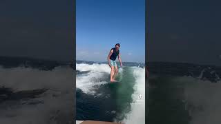 wakesurfing Raza sandfish pro skimboard [upl. by Kirbee]