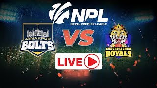 LIVE JANAKPUR BOLTS VS SUDURPASCHIM ROYALS  Nepal Premier League 2024  TU Cricket Ground npl [upl. by Amerd892]