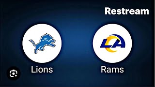 Detroit Lions vs Los Angeles Rams Live Reaction  We bacckkkkkk [upl. by Eirret677]